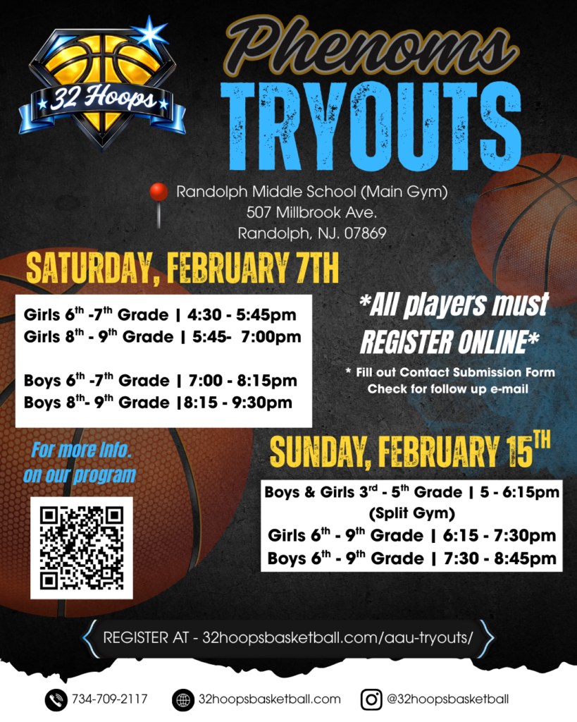 AAU Spring Tryouts Morris County